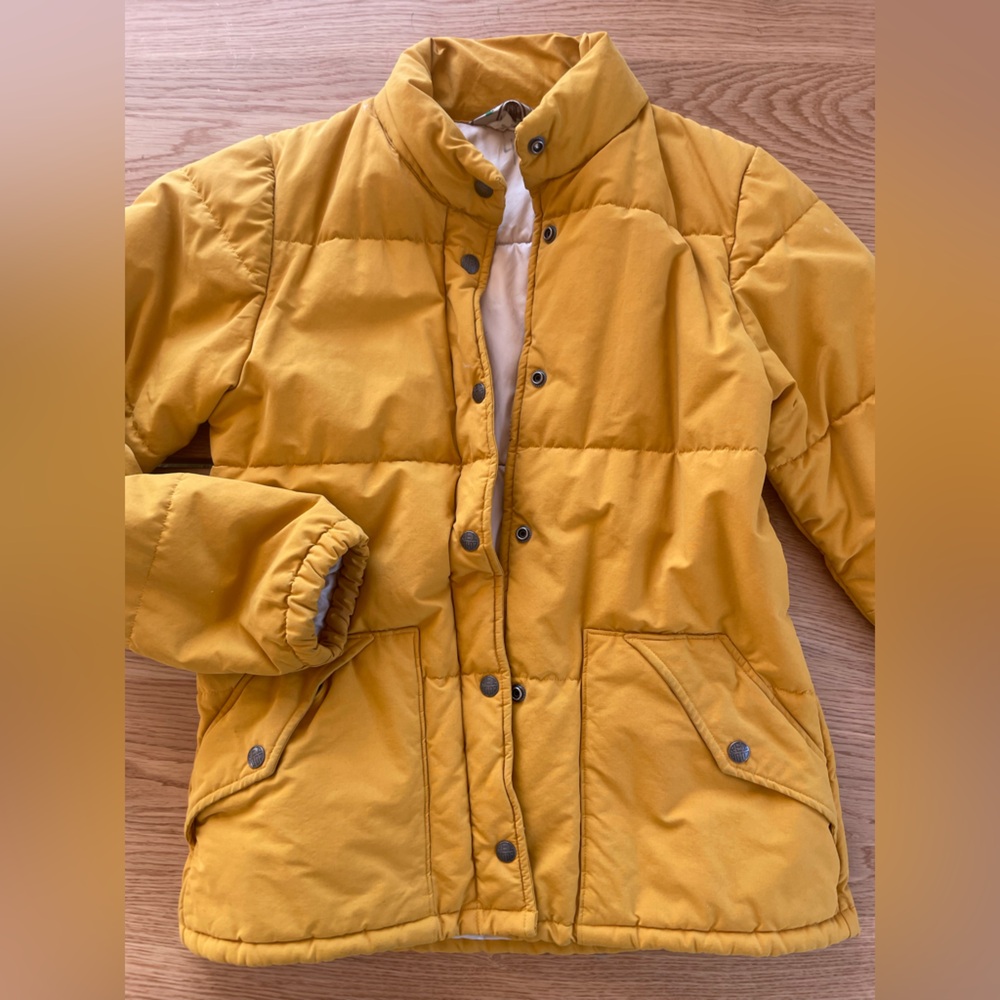 REI Women’s Mustard Yellow Cotton Insulated Jacket
